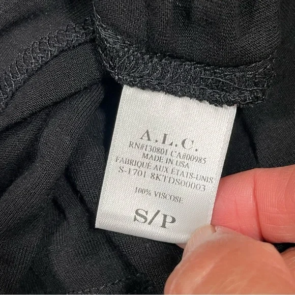 A.L.C. Jaxon Black Side Cut Out Maxi Dress Bodycon Sleeveless Size S - Picture 10 of 12